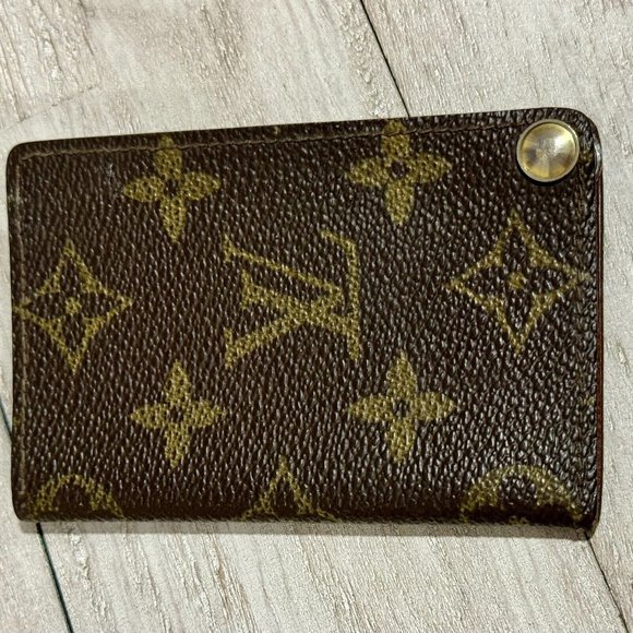 Louis Vuitton Vintage Monogram Travel Card Case 1980’s *AUTHENTIC* - Picture 4 of 15
